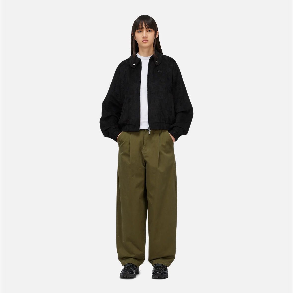 【残り一点】Perforated Faux Suede Jacket