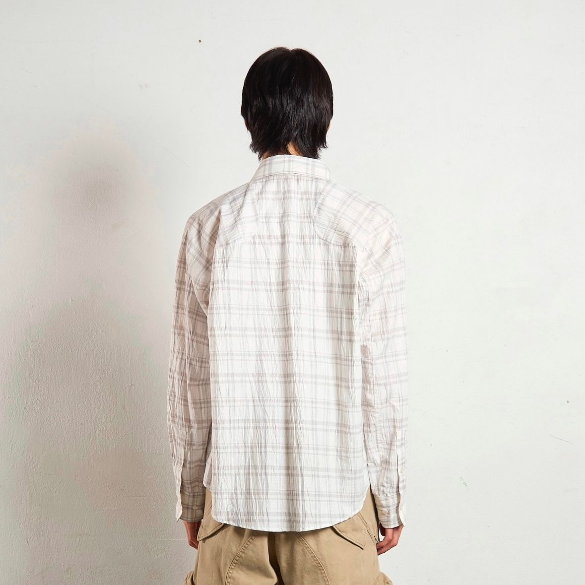 NVRFRGT - 【残り一点】Plaid Panelled Utility Shirt | ACRMTSM