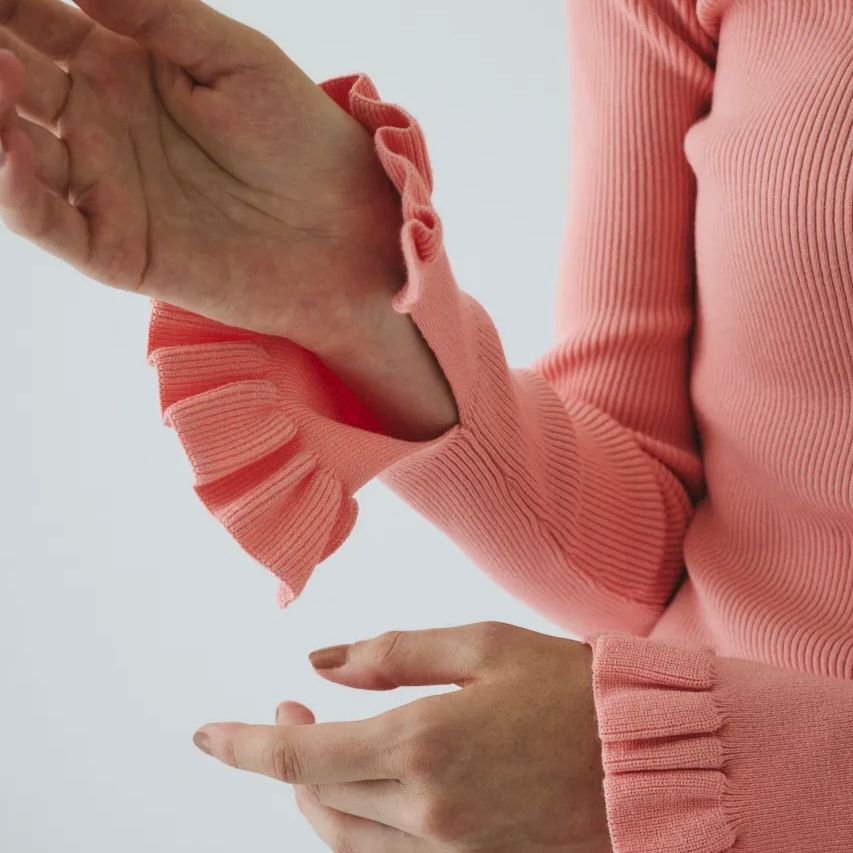 【残り一点】Bicolor Cuff Frill Tops