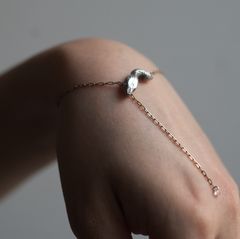 【お取り寄せ注文可能】蛇チェーンブレスレット(SILVER)