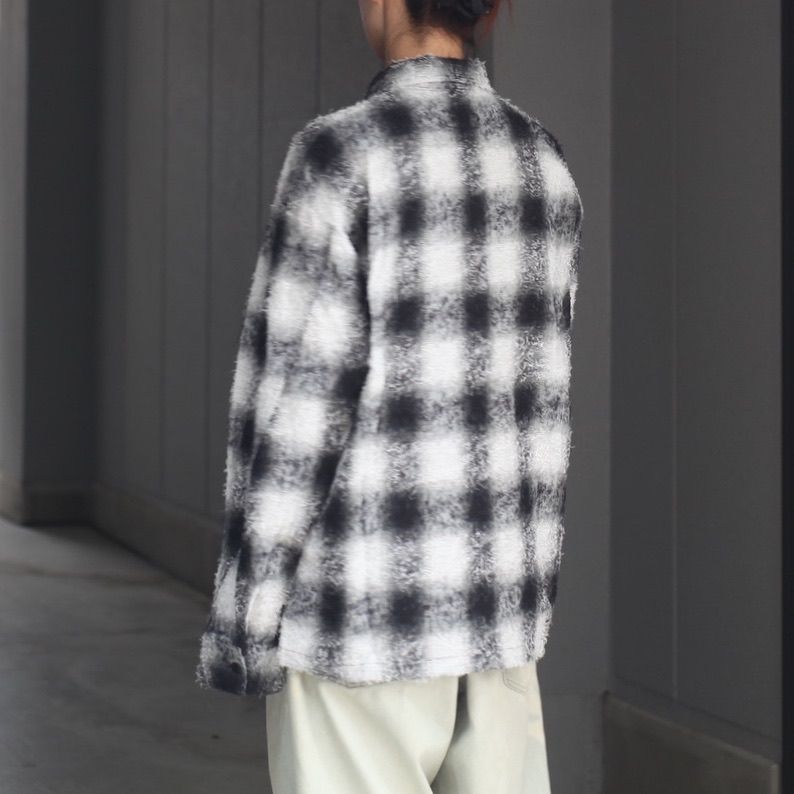 【残り一点】Shaggy Ombre Open Collar Shirt(DRUNK)