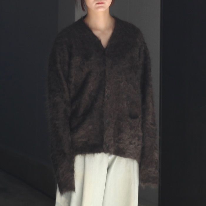 【残り一点】Cashmere Shaggy Knit V Neck Cardigan