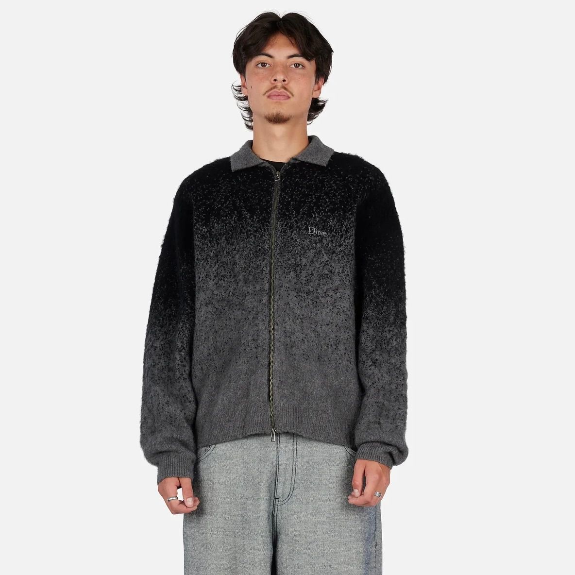 【残りわずか】Mohair Double Zip Knit