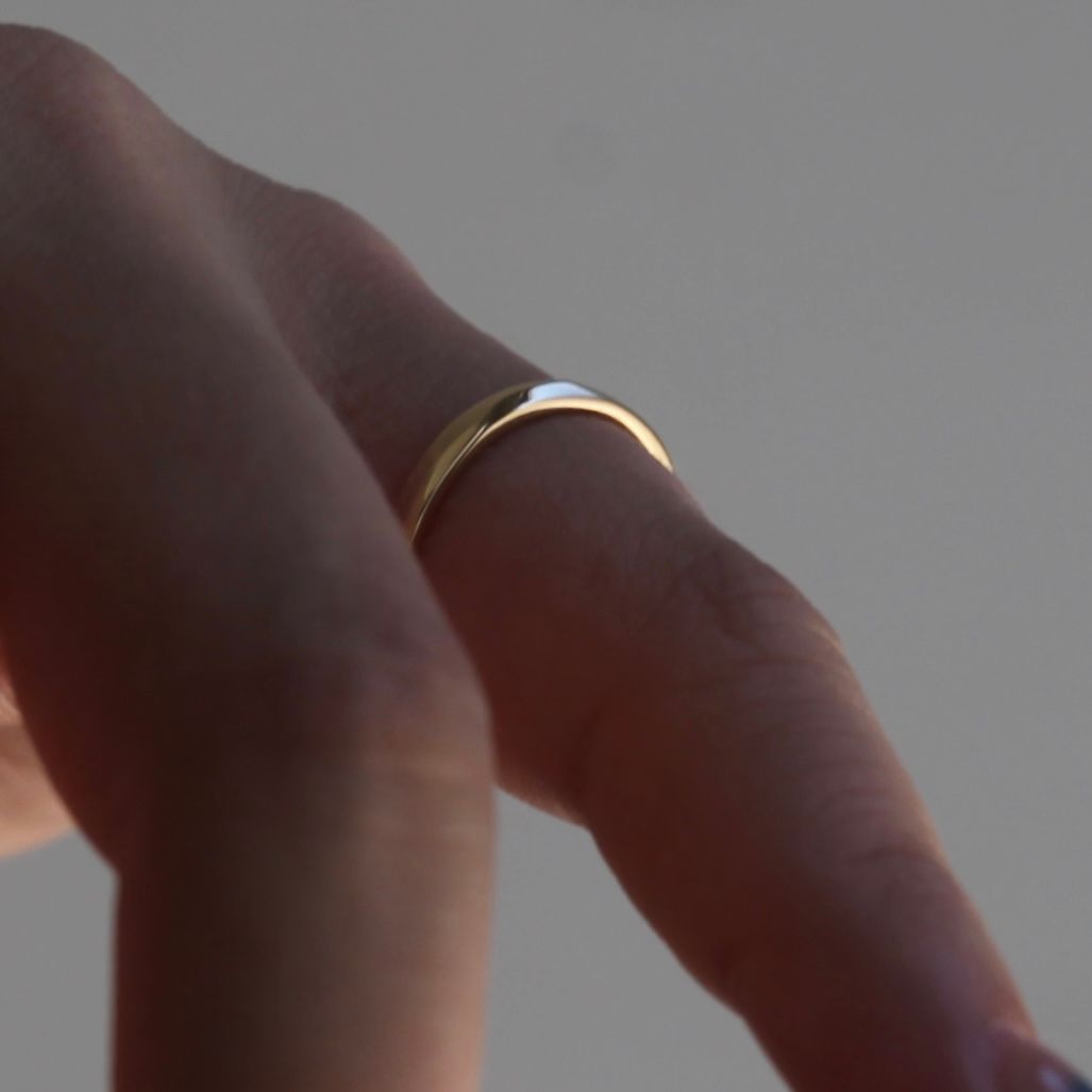 【お取り寄せ注文可能】K10 Narrow Ring_No.3(GOLD)
