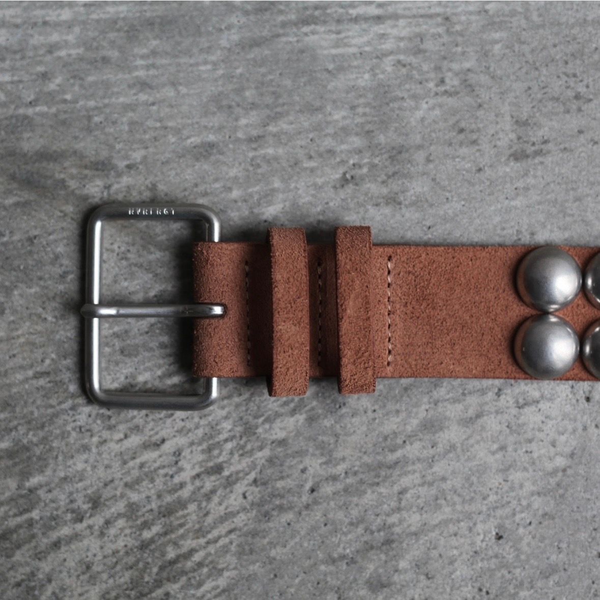 【残り一点】3.8C Round Dome Studded Leather Belt