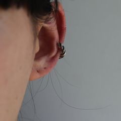 【残り一点】Press Earcuff_M 片耳用(SILVER）