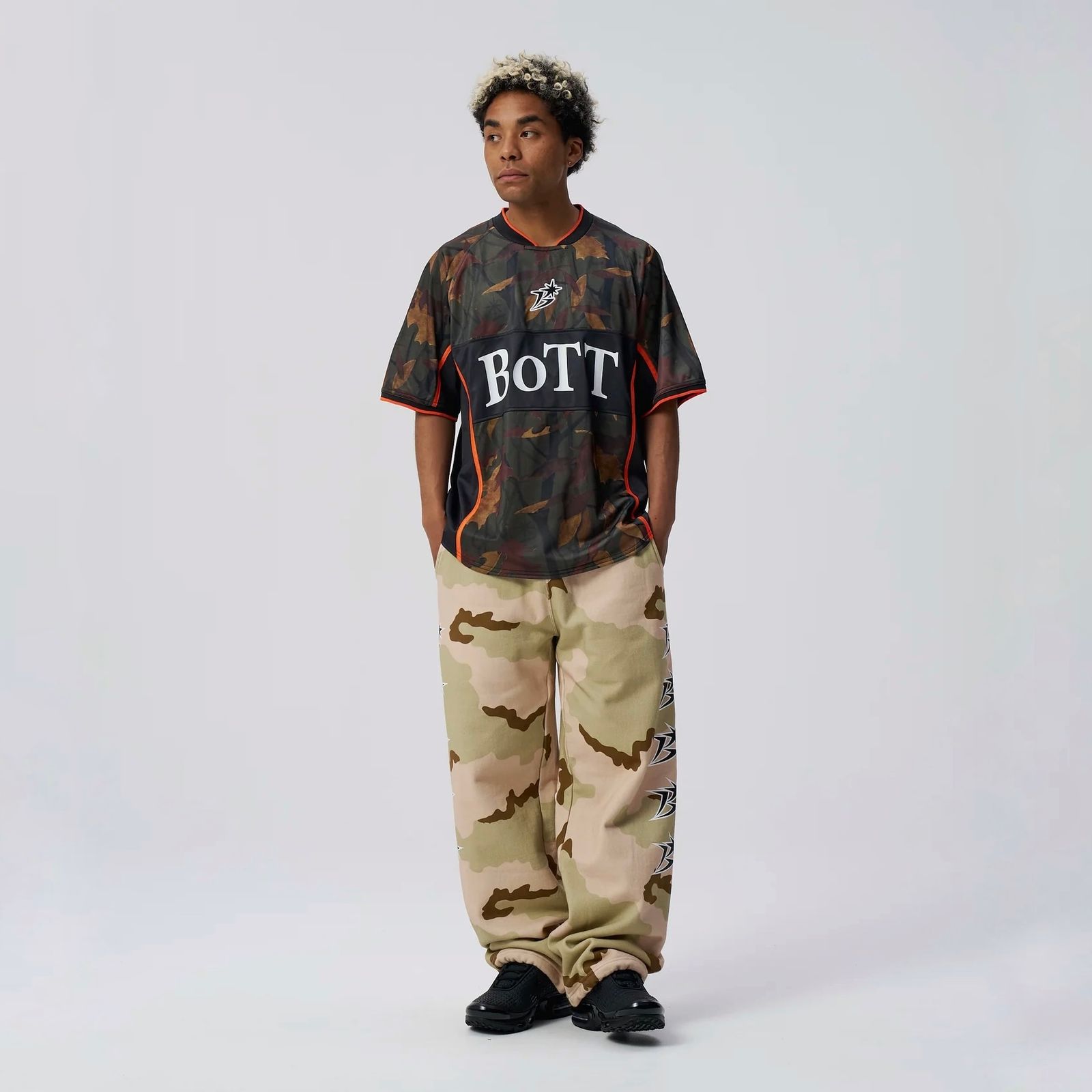 【残り一点】Camo Football Shirt