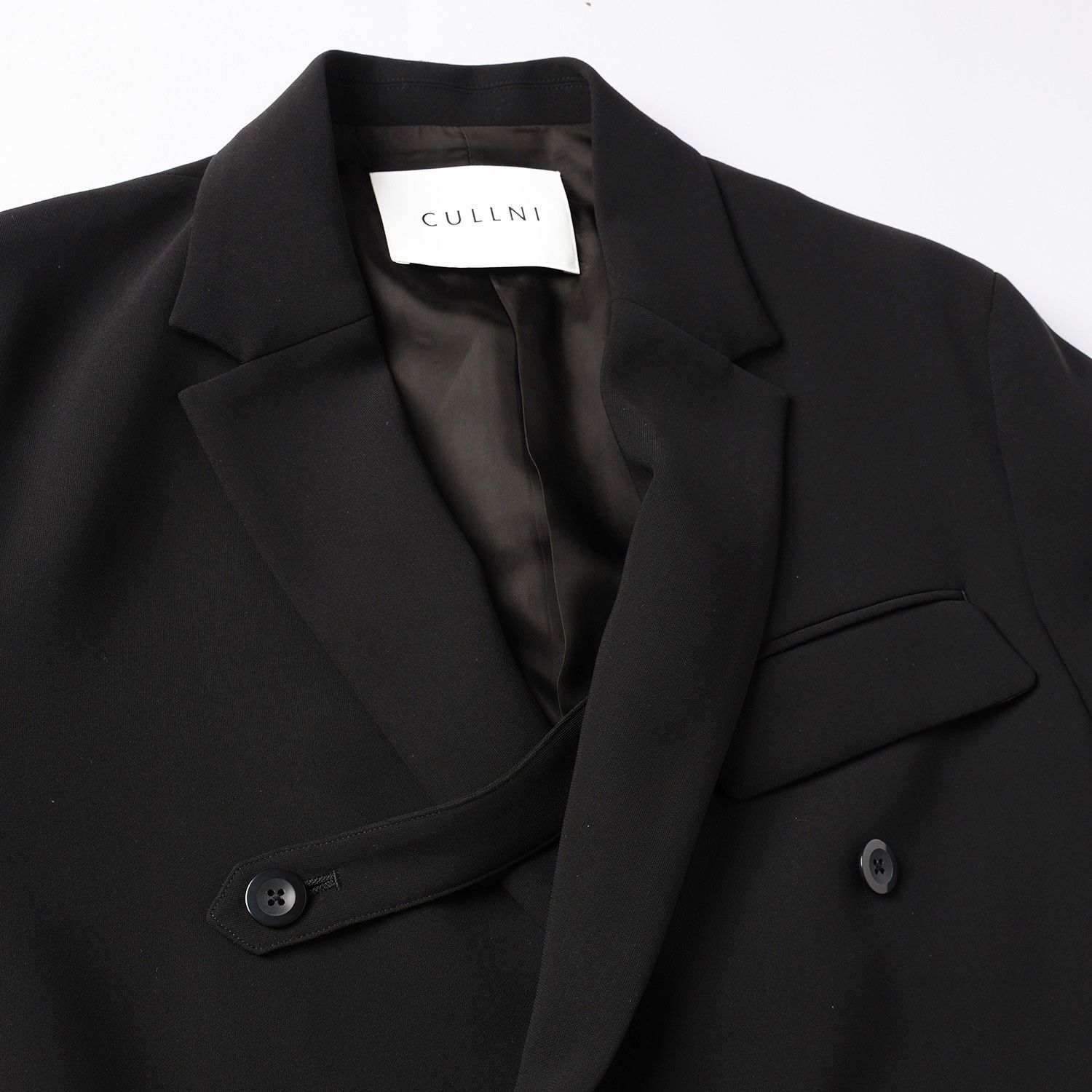 【残り一点】Double Cloth Slant Belt Tailored Jacket
