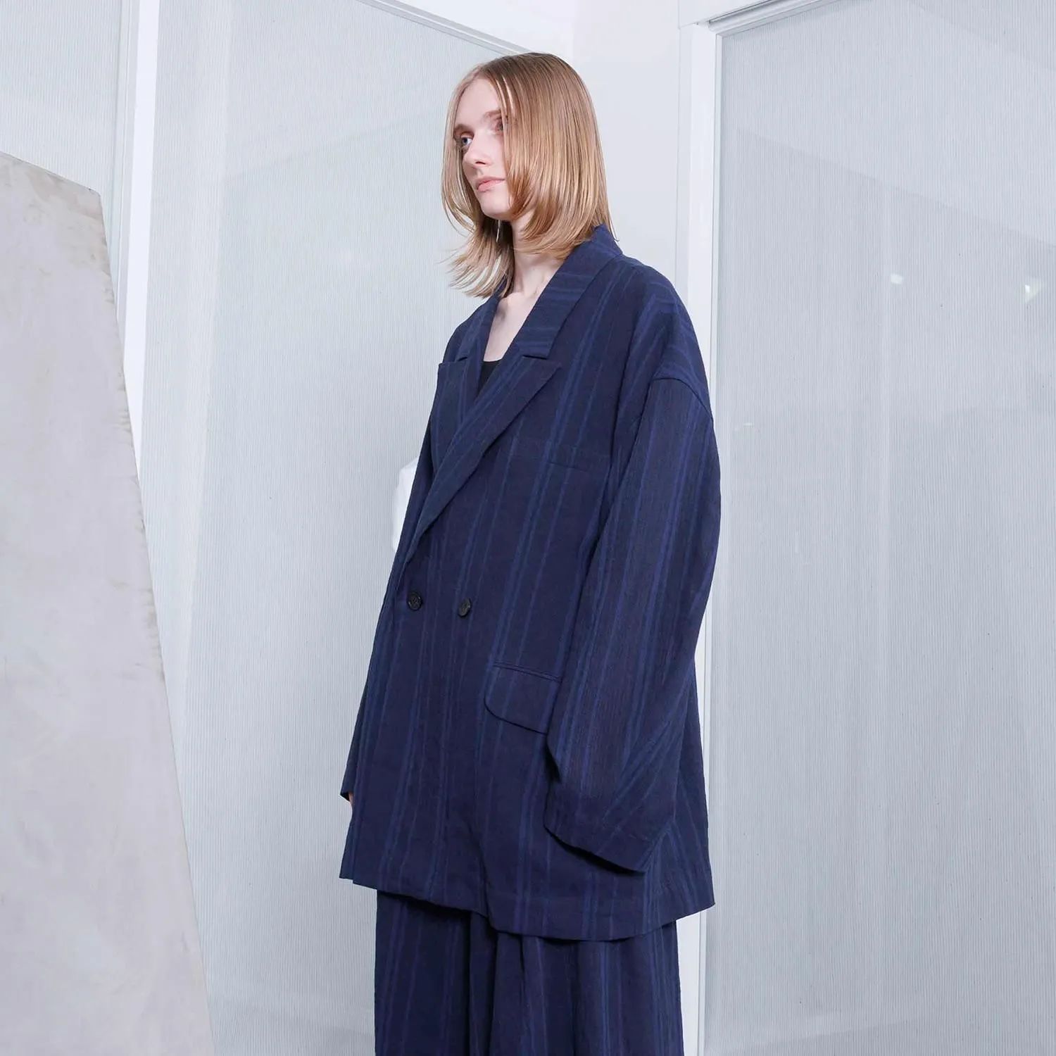 【残り一点】ダブルテーラードジャケット(LINEN/COTTON)