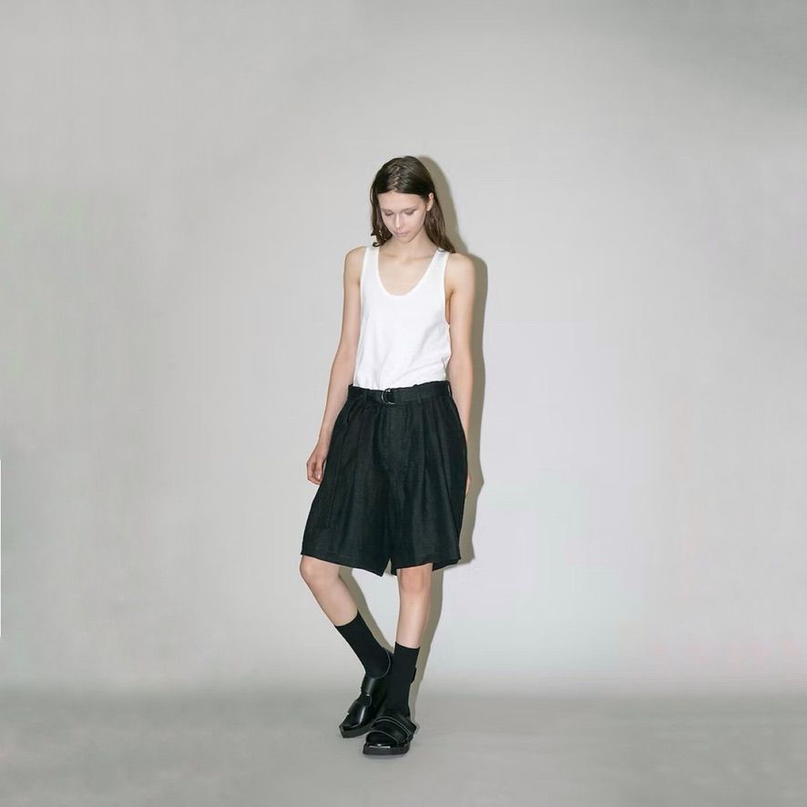 【残り一点】セミウェットリネンショートパンツ