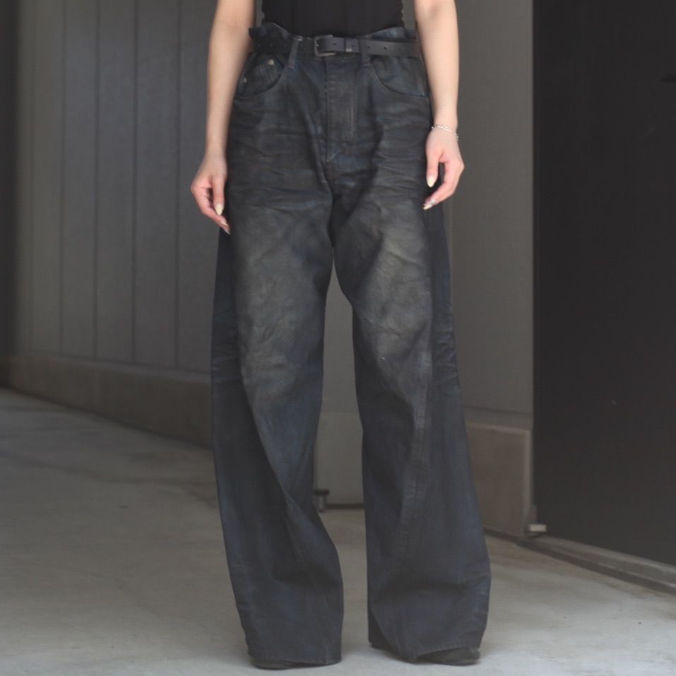 【残りわずか】3D Twisted Wide Leg Jeans