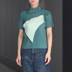 【残り一点】Todo Wave Top Short Sleeve High Neck