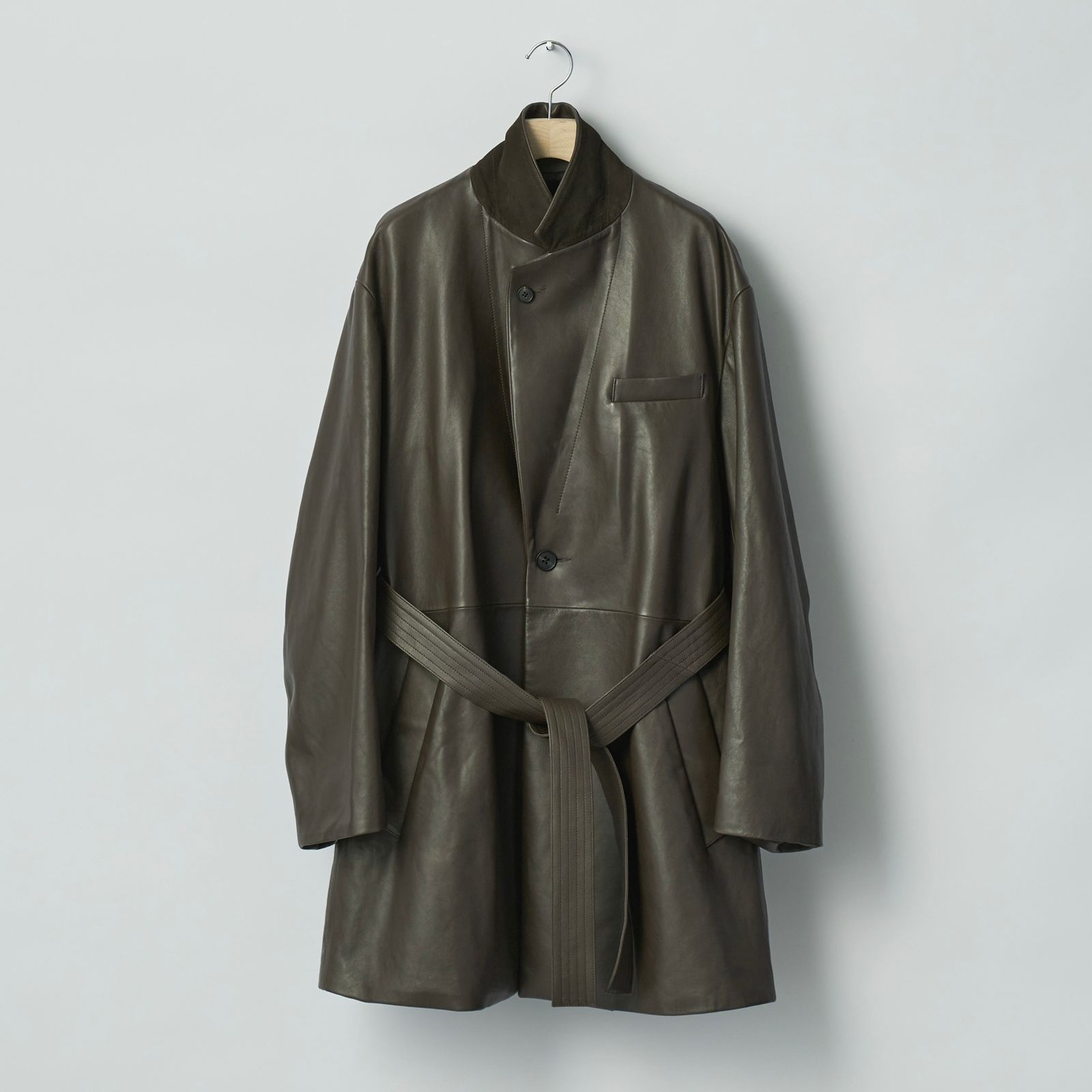 【残り一点】Lambs Leather Half Coat