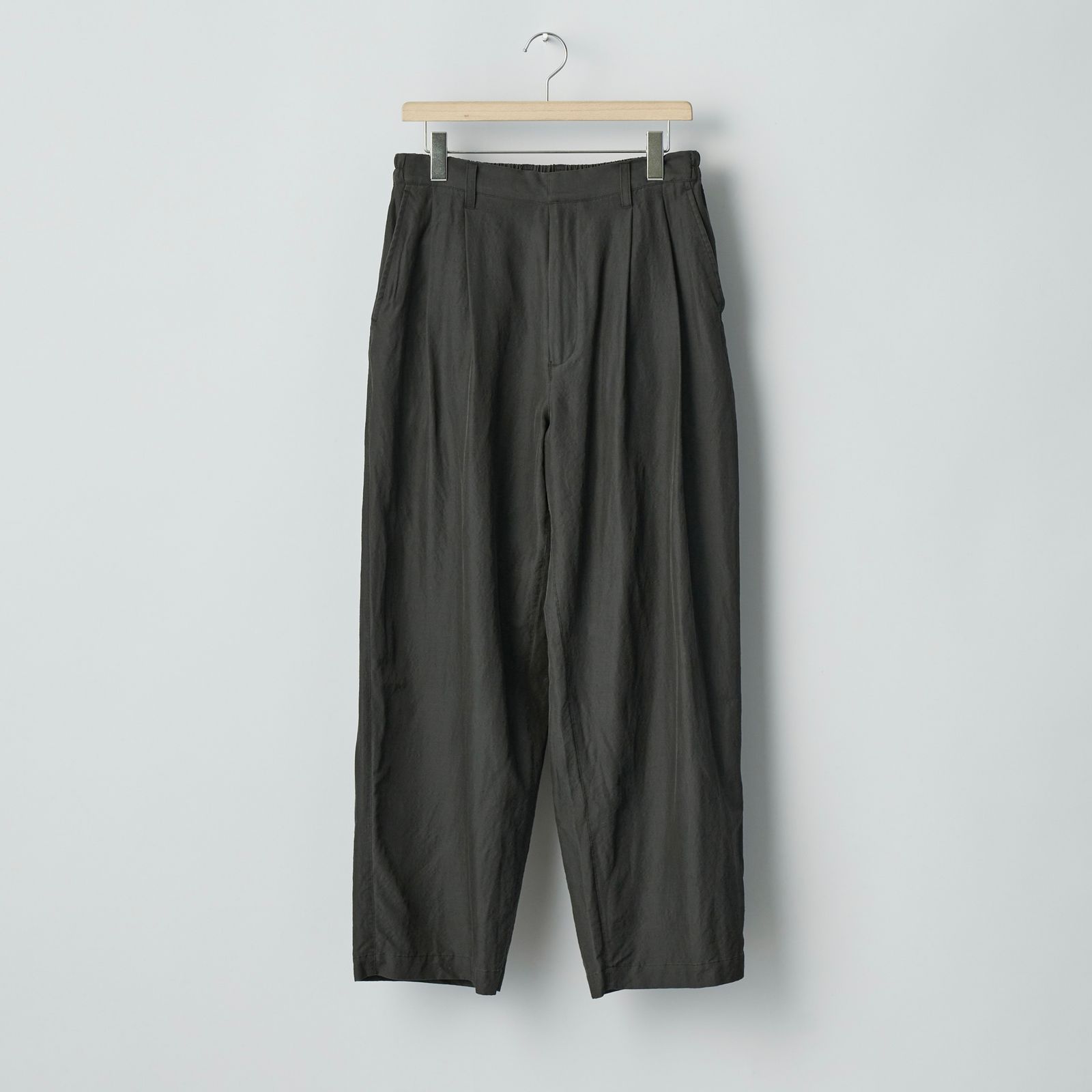 ssstein - 【残りわずか】Wool/Silk Wide Easy Trousers