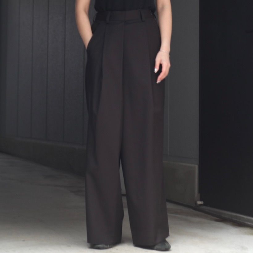ssstein - 【残りわずか】Overtucked Extra Wide Trousers(2/72 WOOL GABARDINE) |  ACRMTSM ONLINE STORE