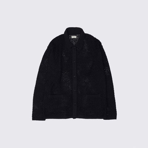 【残り一点】Mesh Knit Shirt Cardigan