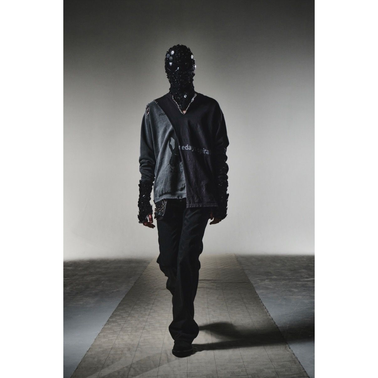 【残り一点】Bootleg Layered Crew Sweat(A MAN'S SHADOW)