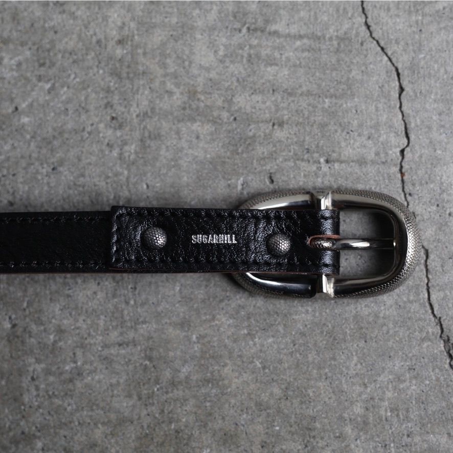【残り一点】Dotted Oval Buckle  Lace Up Belt(SILVER)