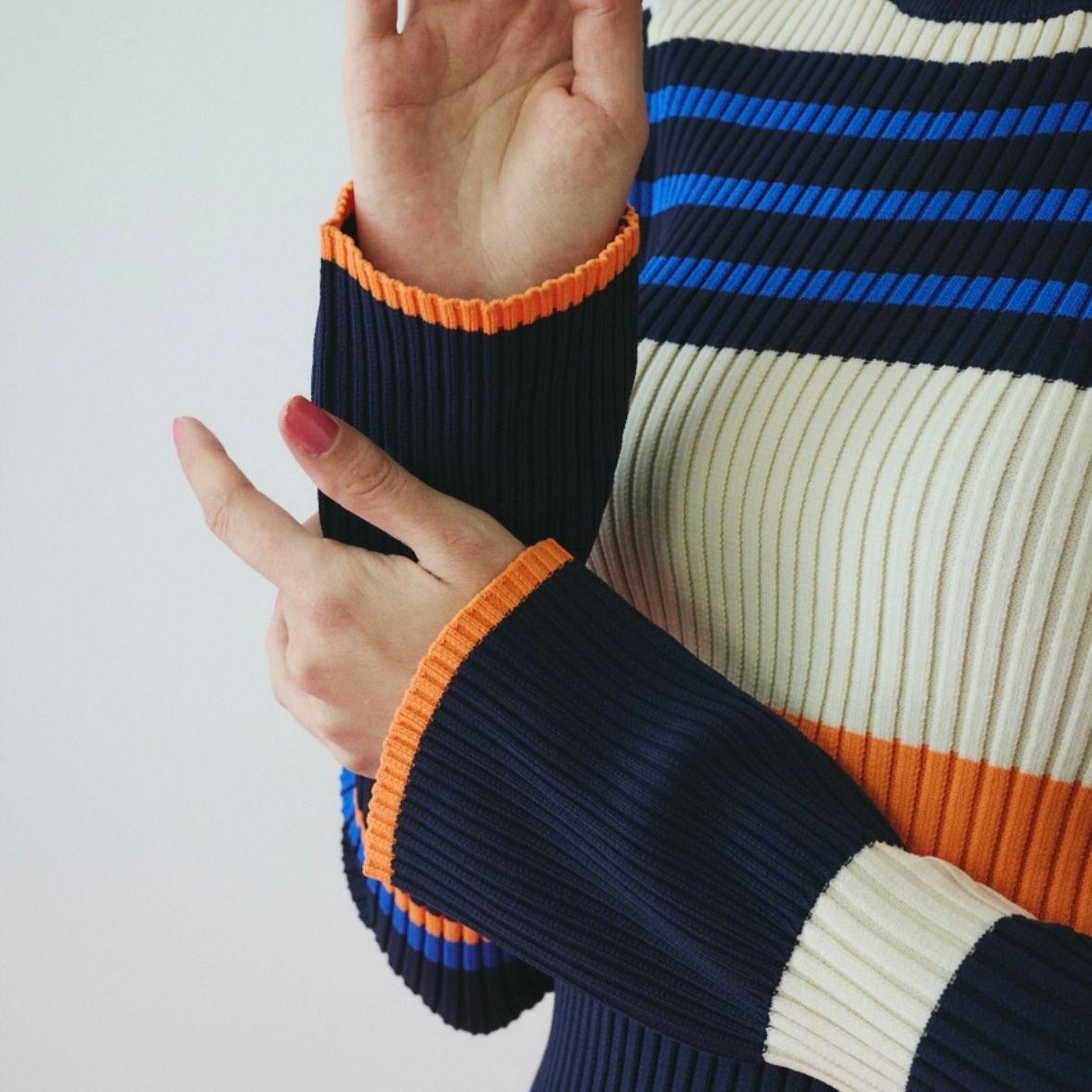 【残り一点】Randam Border Knit Tops