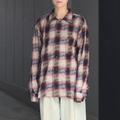 【残り一点】Shaggy Ombre Open Collar Shirt(DRUNK)