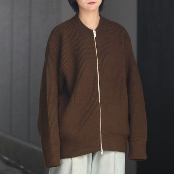 stein - 【残りわずか】Oversized Drivers Knit Zip Jacket | ACRMTSM