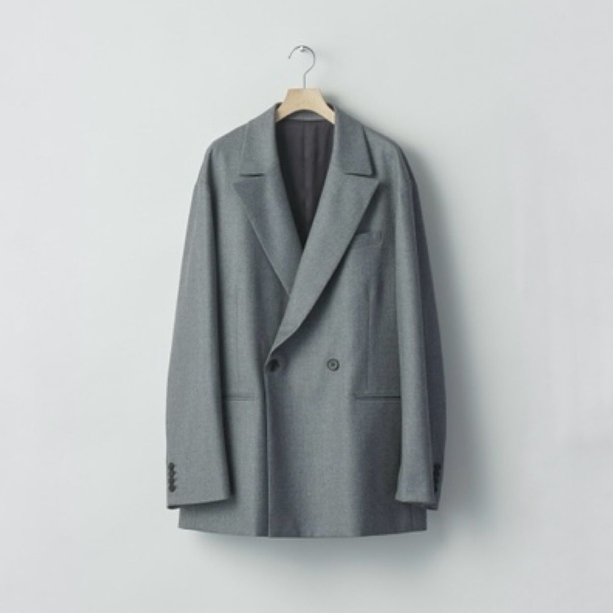【残り一点】Wool Flannel Oversized Peak Lapel Jacket