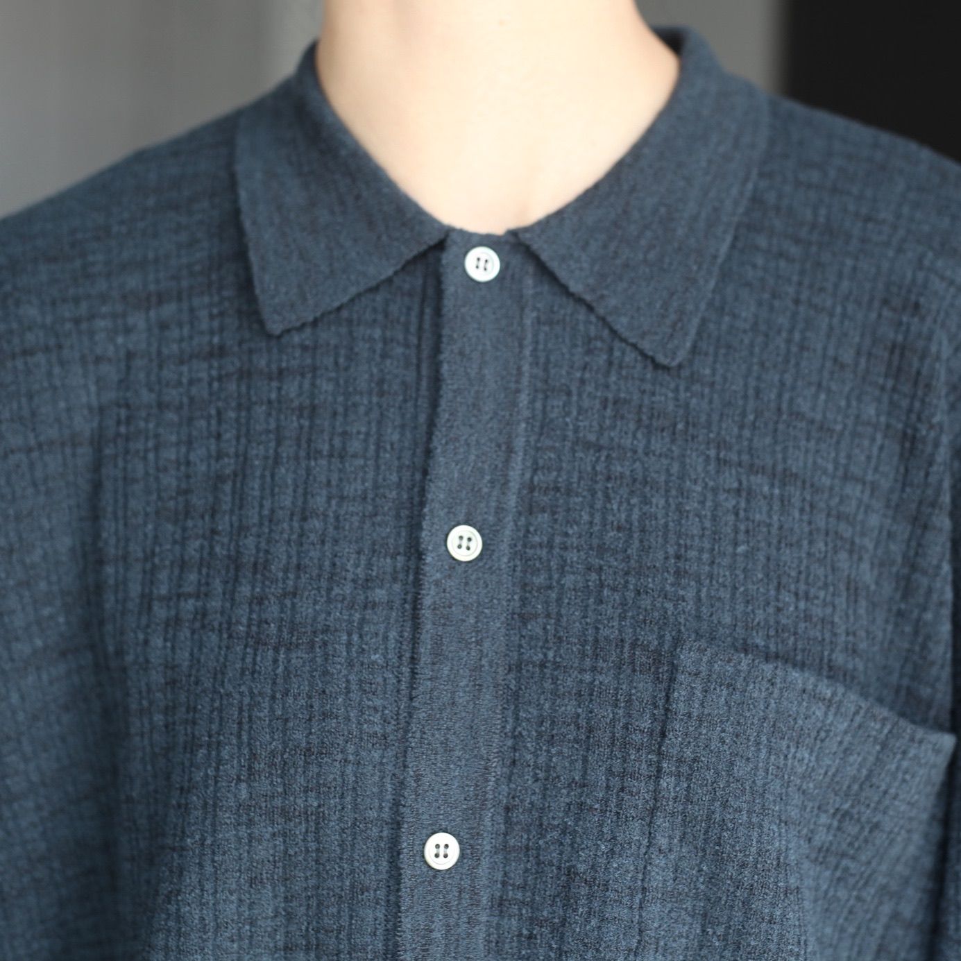 【残りわずか】Crepe Knit Shirt