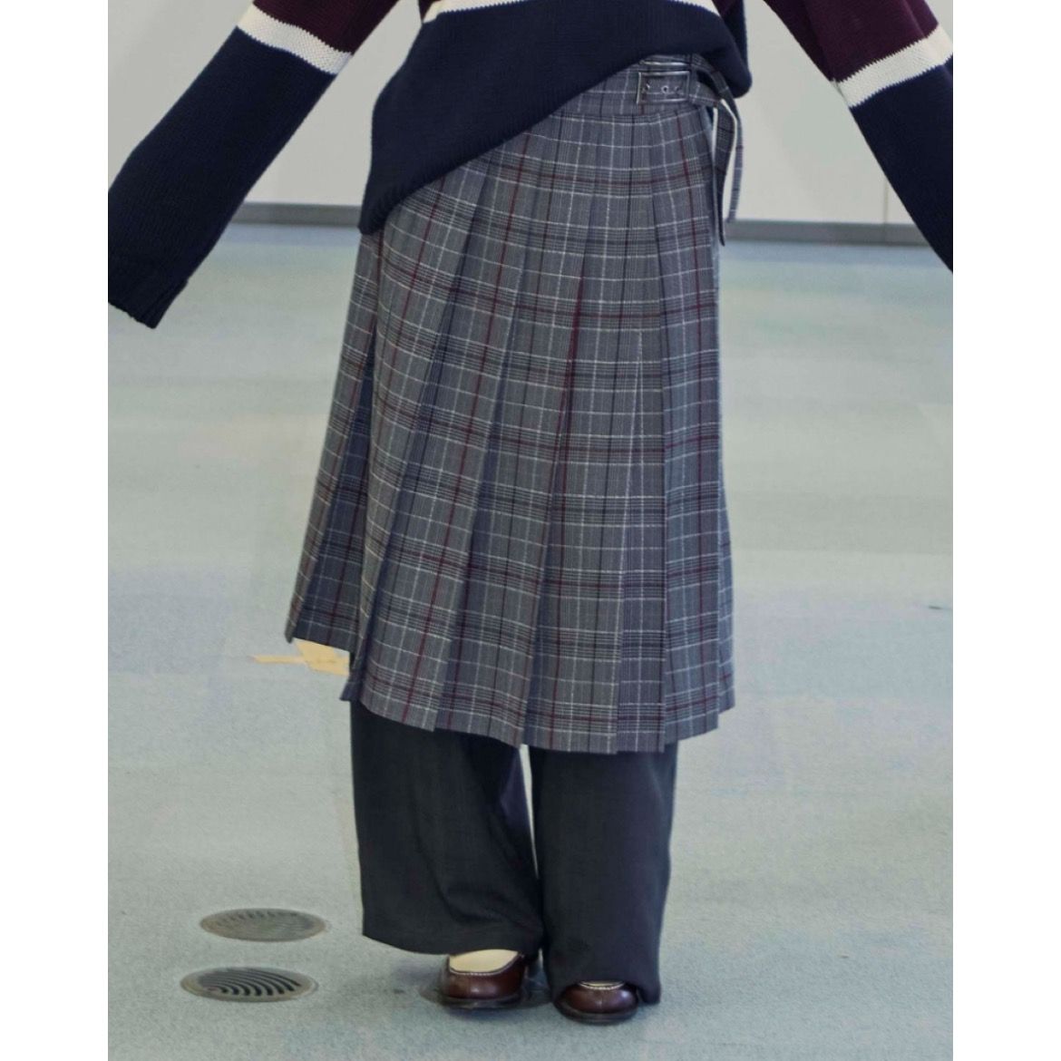 【残り一点】Check Wrap Like Midi Skirt