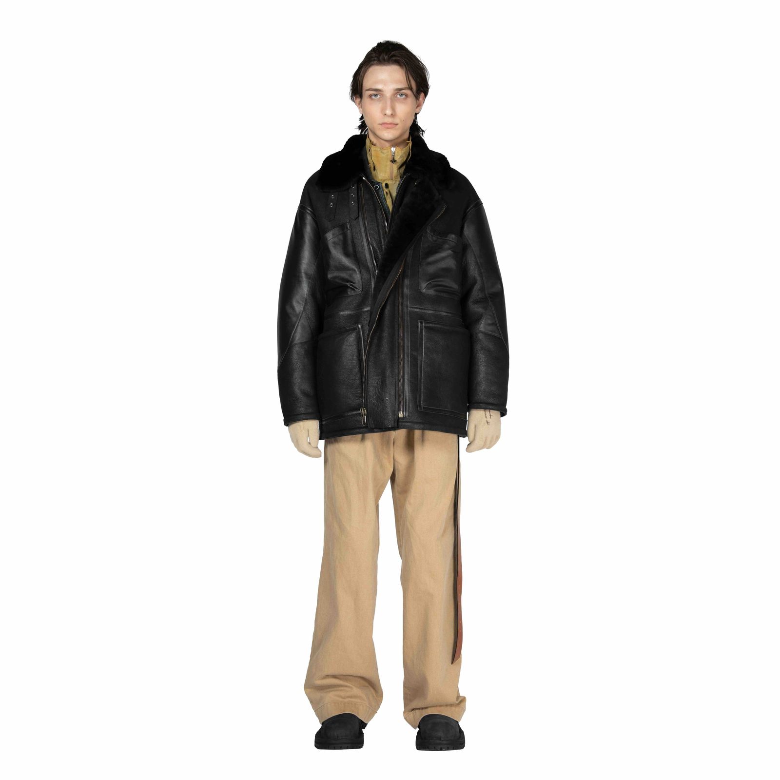 【残り一点】W-Zip Mouton Flight Jacket