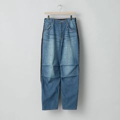 ssstein - 【残りわずか】Nylon Combination Splashed Denim Jeans 