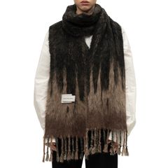【残りわずか】Gradient Jacquard Knit Scraf