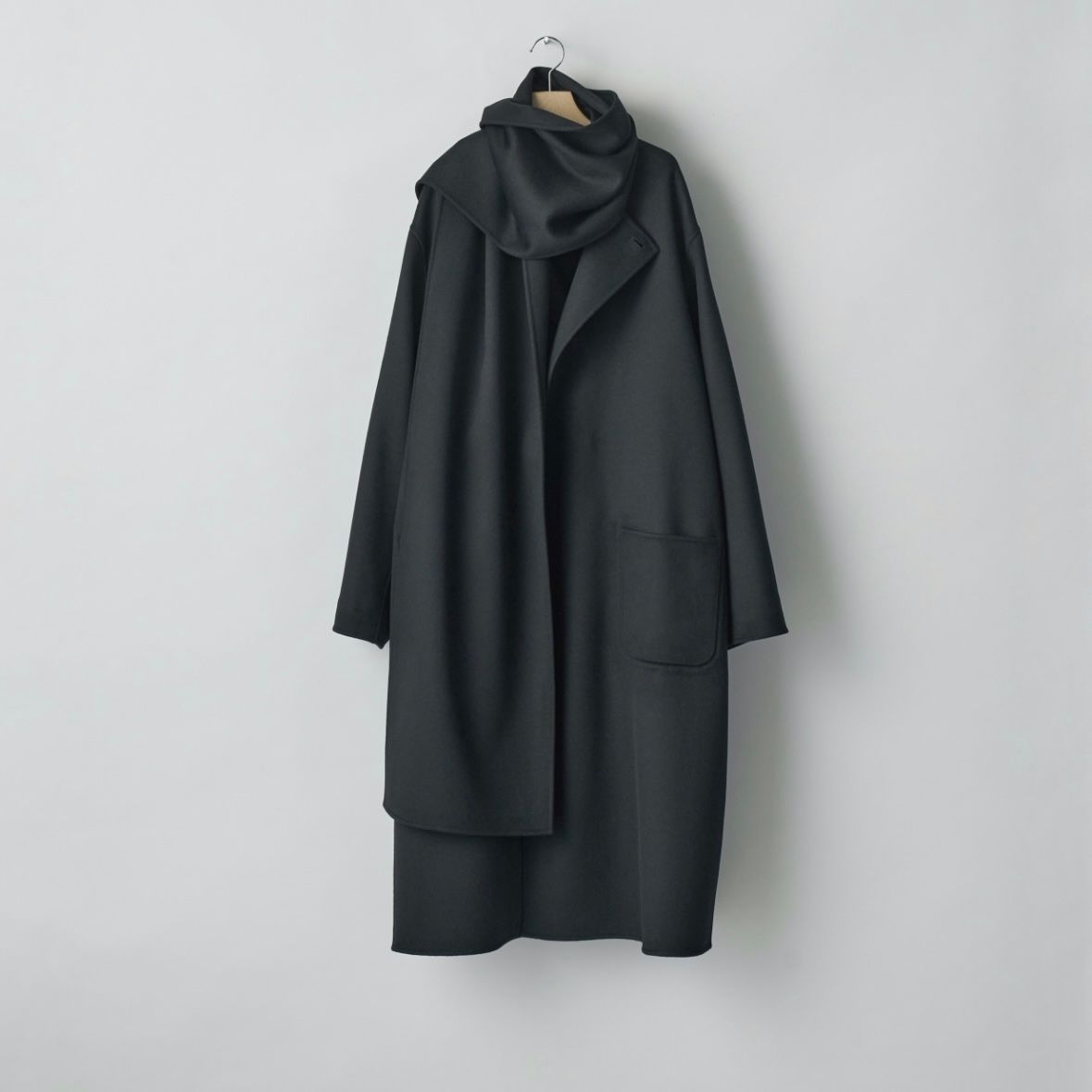 【残り一点】Wool Cashmere Beaver Reversible Stole Coat