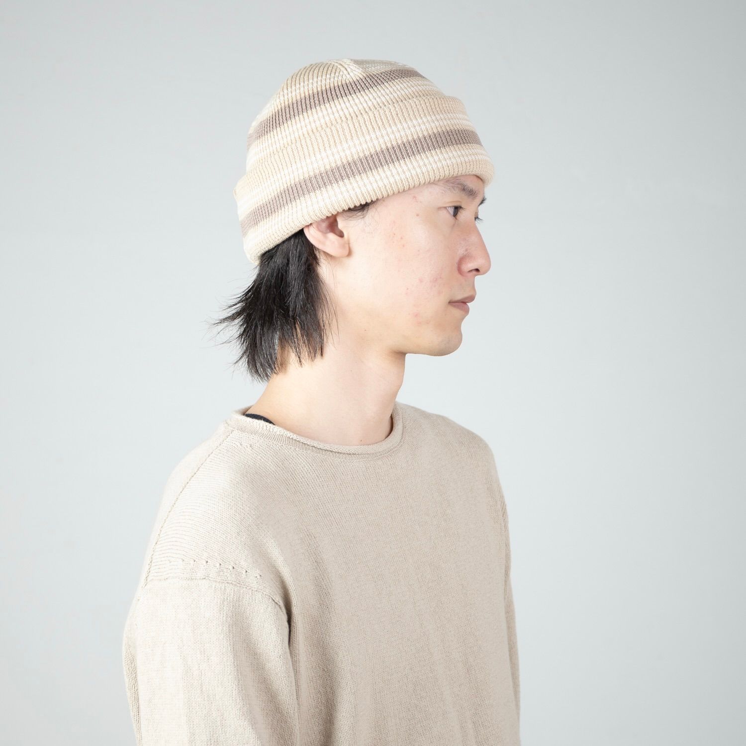 【残り一点】RV Border Short Beanie