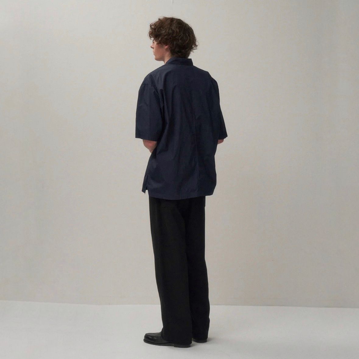 【残り一点】Suvin Broad Washed Half Sleeve Shirt