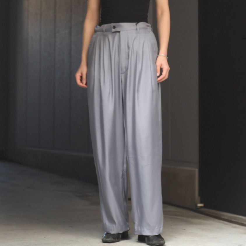 特価大人気 stein - Cupro Wide Trousers 得価大得価