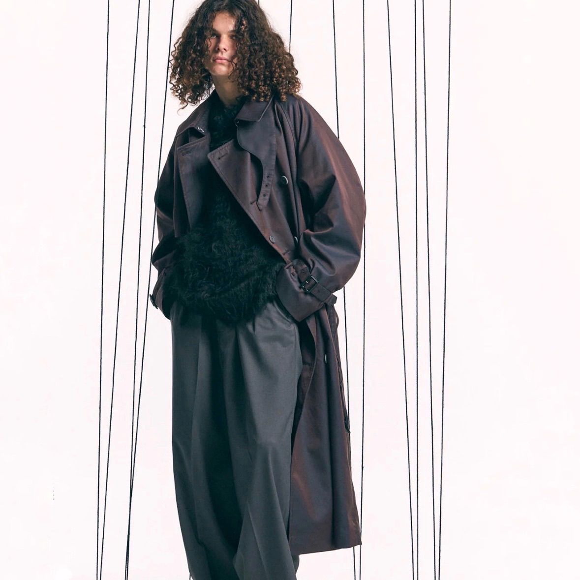 【残り一点】120/2/2 Suvin Cotton Gabardine Prime-Over Trench Coat
