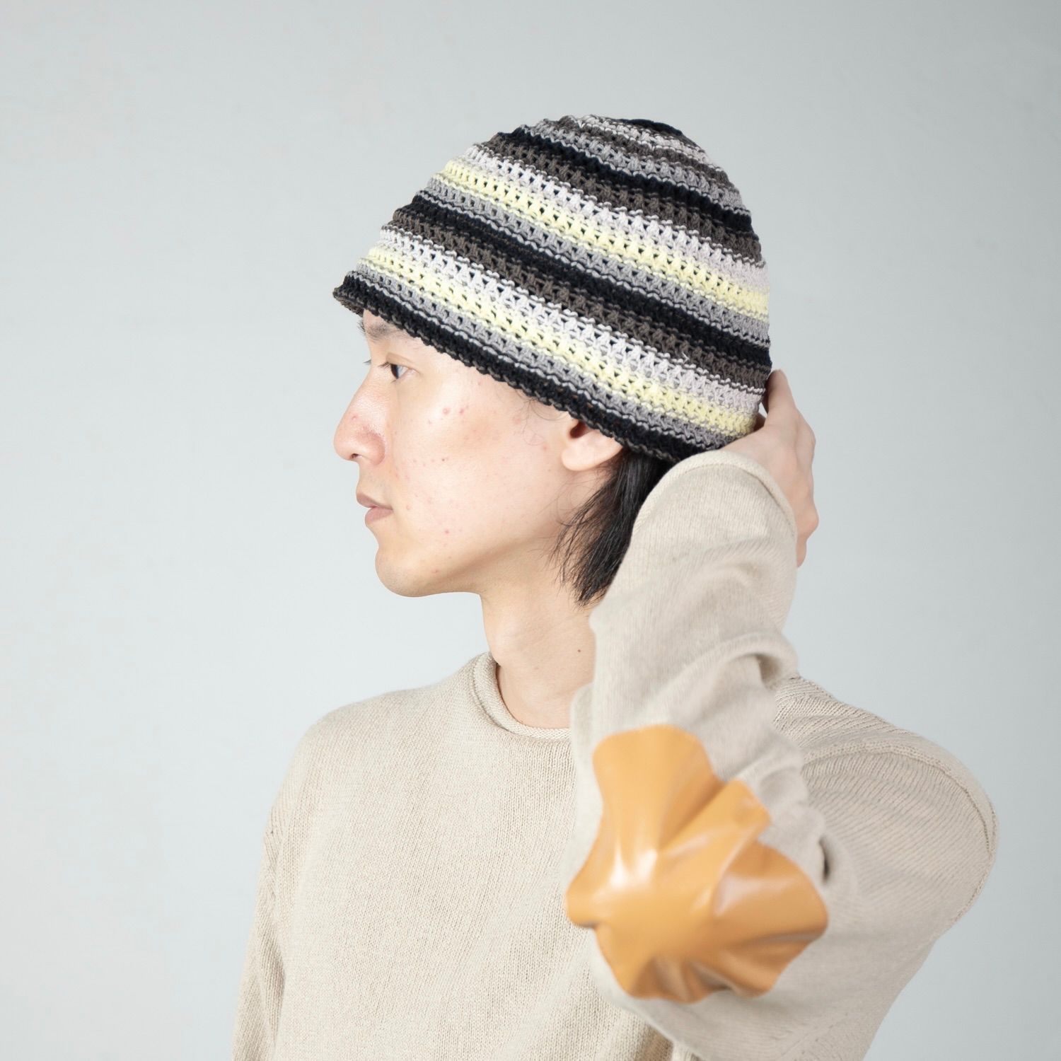 【残り一点】Multi Border Knit Hat