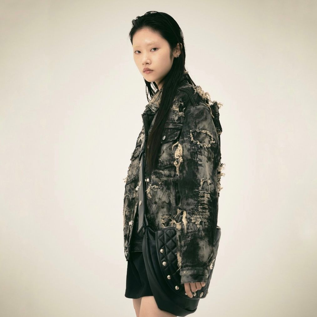 【残り一点】Hard-Washed Damaged Denim Jacket