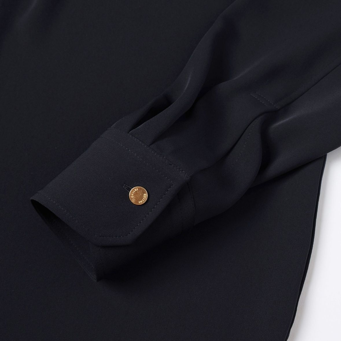 【残り一点】Double Cloth Chin Tab Long Sleeve Shirt