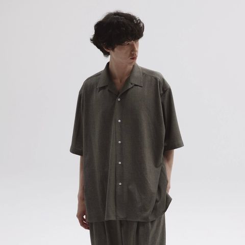 【残り一点】28G Loop Yarn Glen Check Ether Shirt