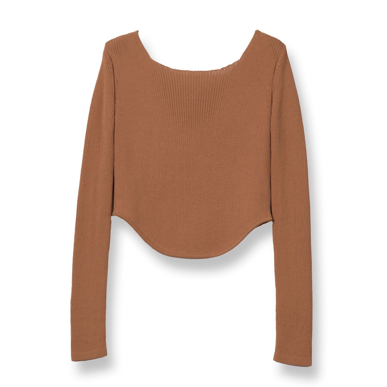 【残り一点】Matt Rib Layered Knit Tops