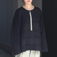 【残り一点】ブラッシュドフレンチテリーハーフジップPO