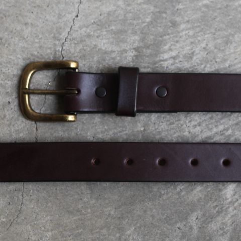 【残りわずか】1-1/4 Strap Belt(HAVANA×BRASS)