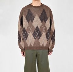 【残り一点】 M/Shaggy Argyle Knit Pullover