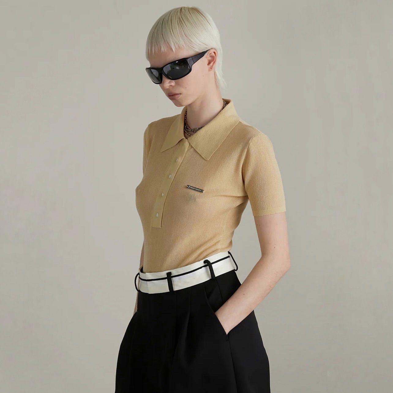 【残り一点】Polo Knit Body Suit