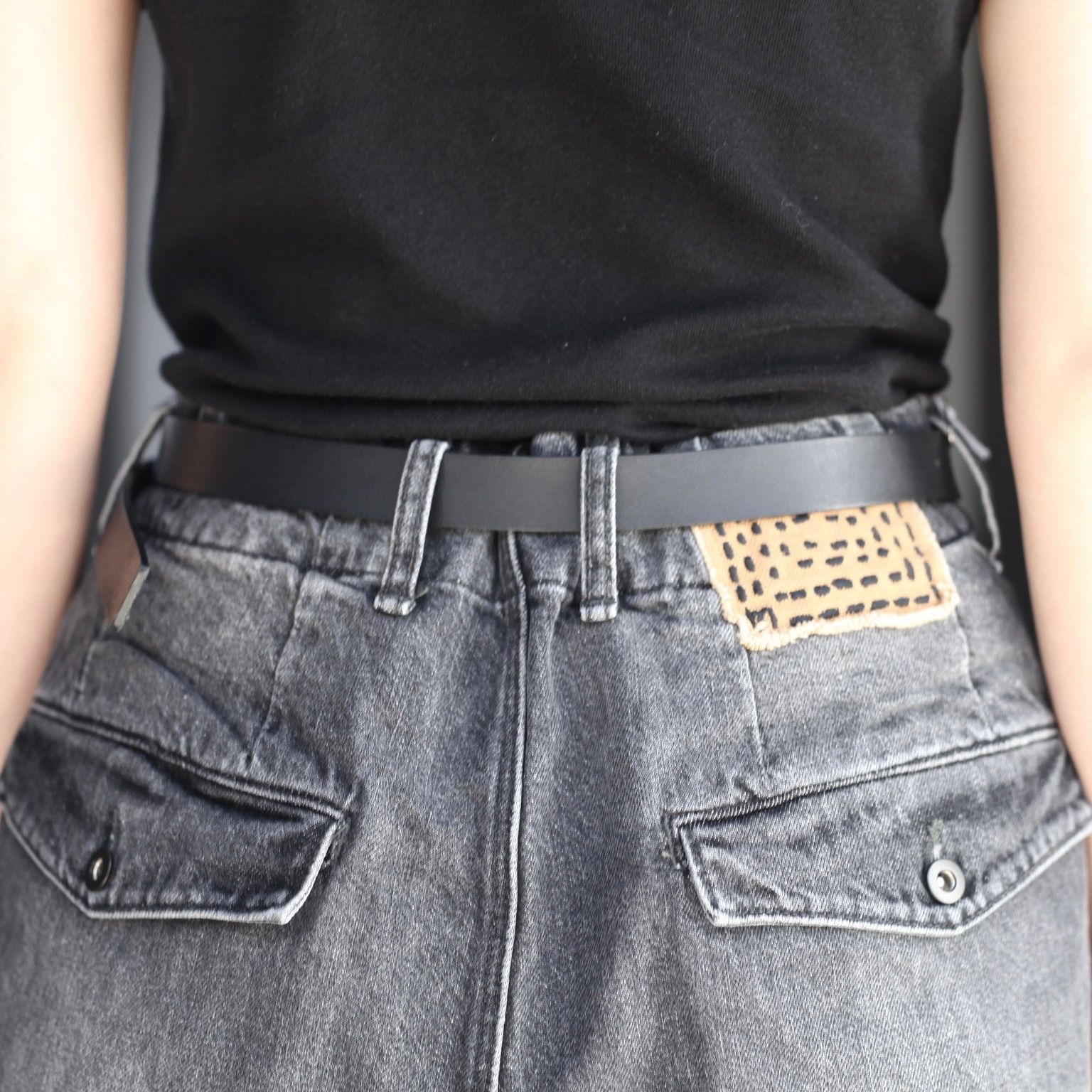 【残り一点】12.5OZワイドデニムパンツ(NO PRINT_USED)