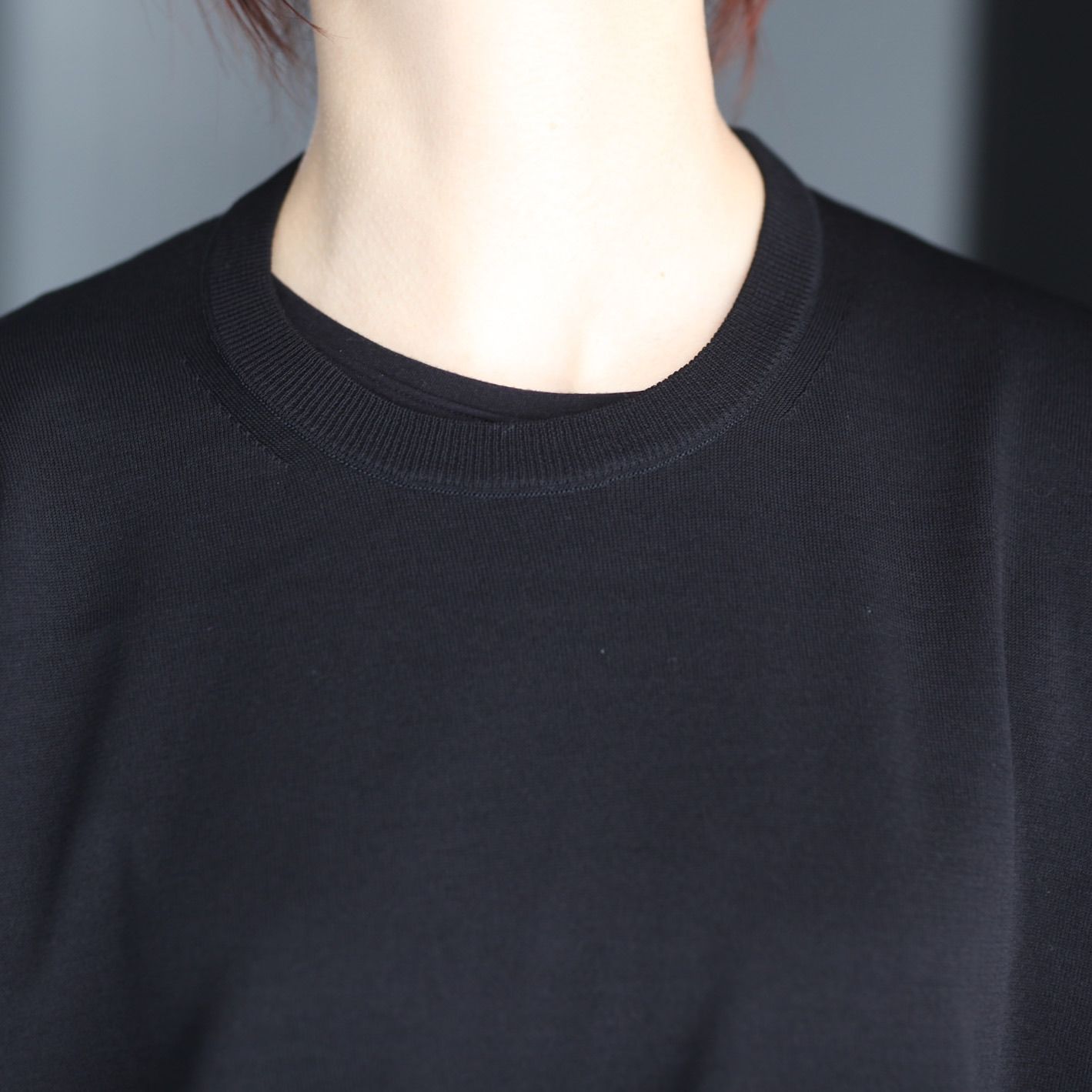 【残り一点】Wool Silk Knit Tucked L/S