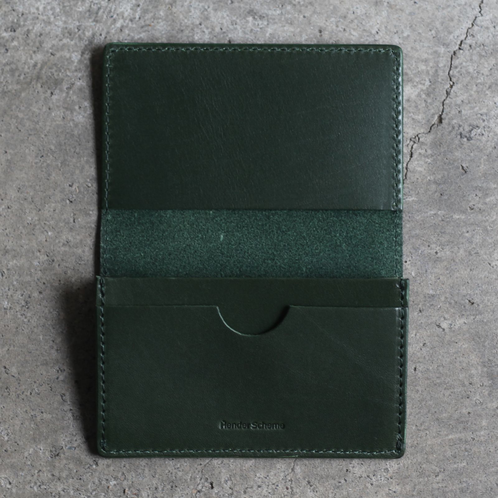 Hender Scheme - 【再販売通知受付可能】Folded Card Case(GREEN