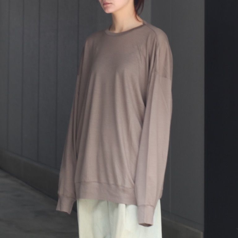 【残り一点】オーバーサイズリラックスウールL/S TEE