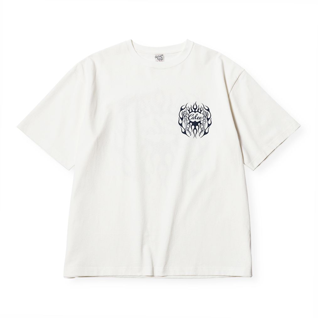 【残り一点】Vintage Type Flame Logo Pinstriping S/S Tee